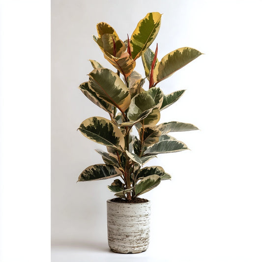 Ficus Elastica Tineke struik - 160 cm - Ø28cm